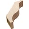 Ekena Millwork 5-inch W x 18-inch D x 18-inch H Funston Rough Cedar Woodgrain TimberThane Knee Brace, Primed BRCUR05X18X18FSTRCPR - alternate 5